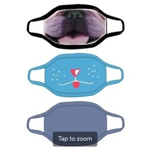 5/$20 Petco Dog Graphics Cloth Face Mask Pack of 3Photo real heart face PUPPY